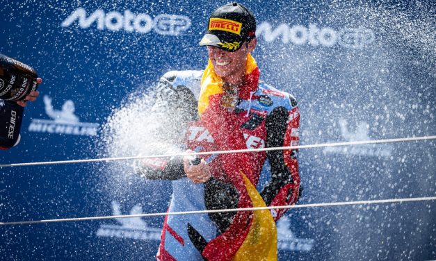 LÓPEZ DOMINA EL GP DE ARAGÓN Y DEVUELVE A ITALJET GRESINI MOTO2 A LO MÁS ALTO DEL PODIO