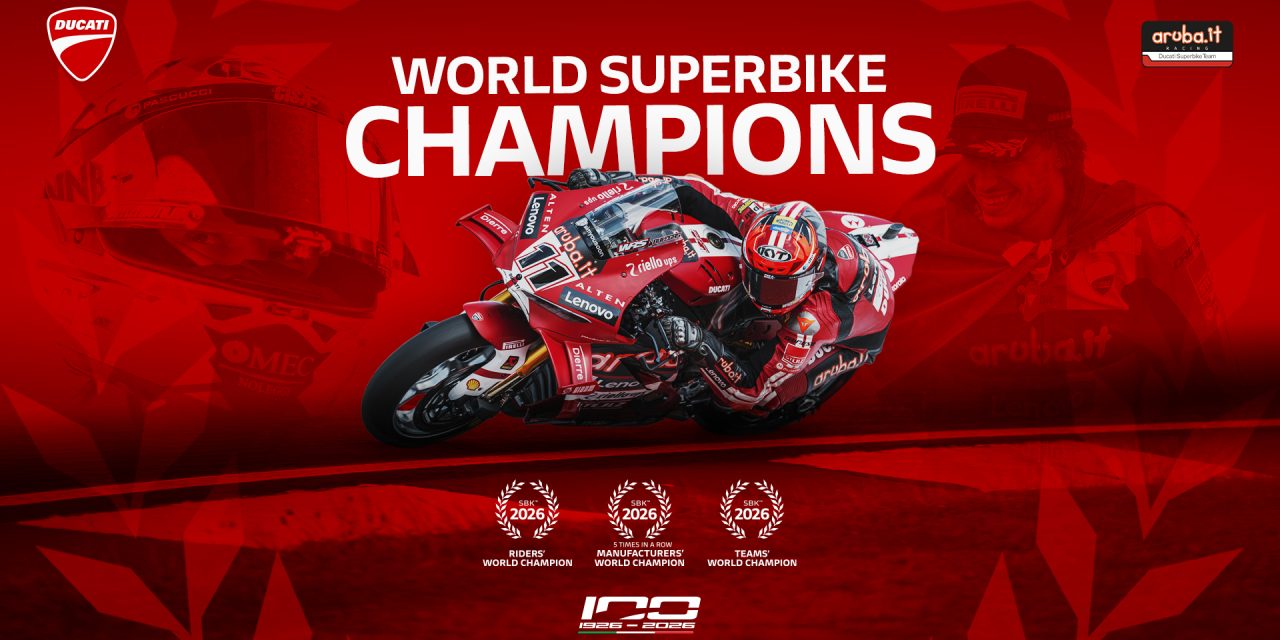 ¡Nicolò Bulega y Ducati son los campeones del mundo de Superbikes de 2026!