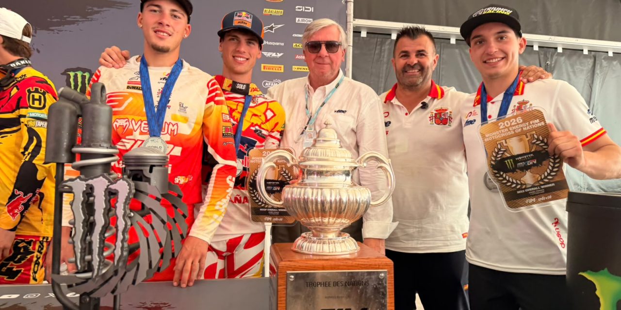 España hace historia con su primer podio en el Motocross de las Naciones
