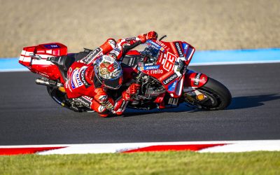 Marc Márquez y el Ducati Lenovo Team, terceros en la jornada del viernes en Motegi. Bagnaia, decimosexto