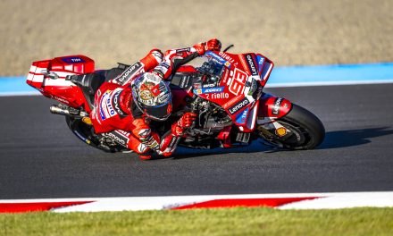 Marc Márquez y el Ducati Lenovo Team, terceros en la jornada del viernes en Motegi. Bagnaia, decimosexto